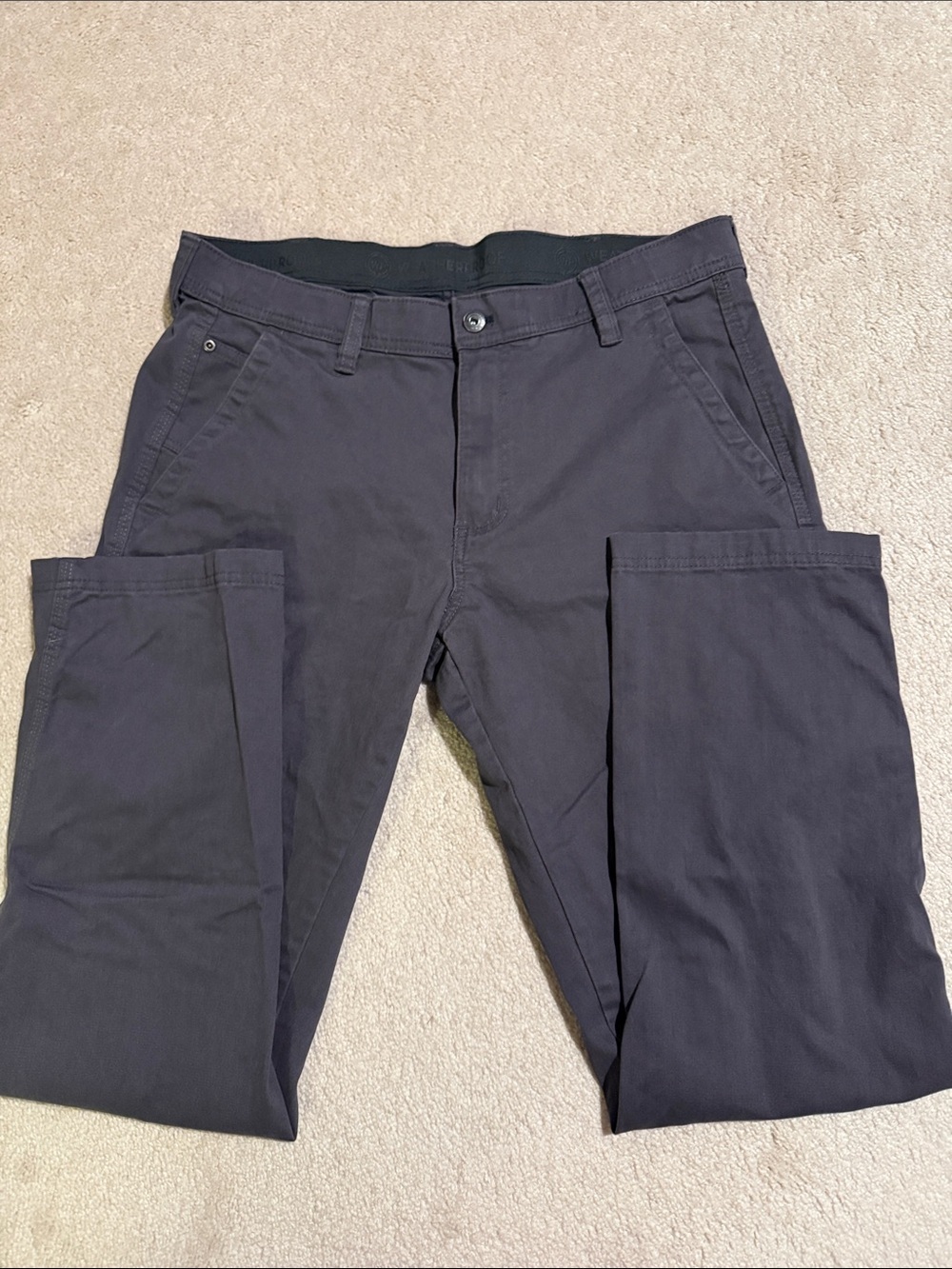 Weatherproof Men's Dark Gray Straight-Fit Utility Pants - Picture 2 of 14